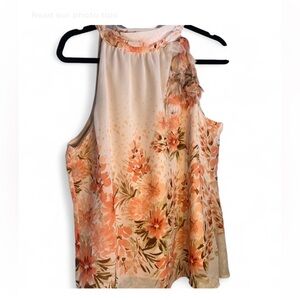 Fairy Cottagecore Retro Floral Fringed Sleeveless Top -  juniors size XL